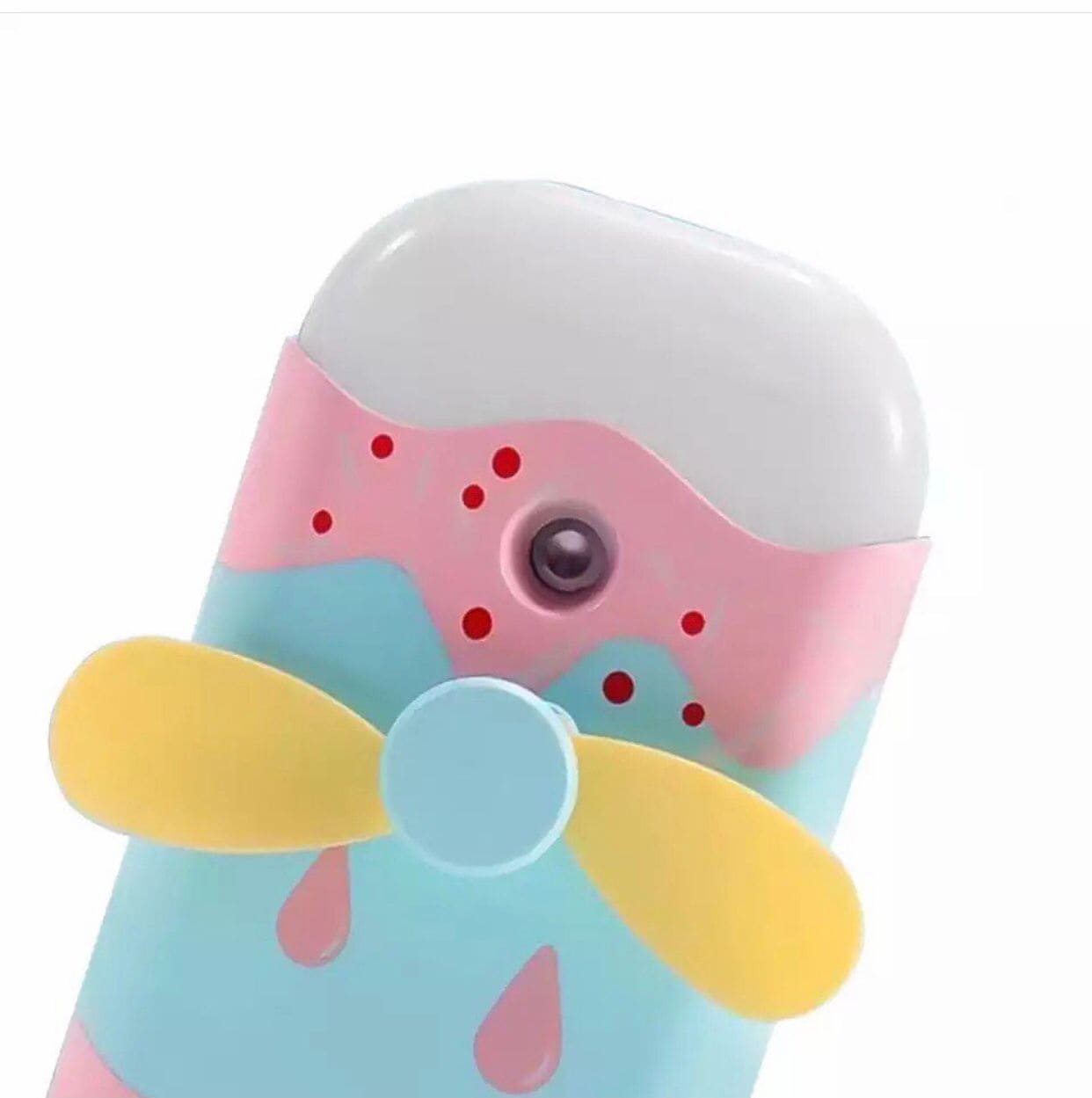 Mini Fashionable Misting Usb Rechargeable Fan, Ice Cream Shaped Spray Fan, Handheld Humidifier Cooling Fan For Cycling Camping Fishing Mini Fashionable Misting Usb Rechargeable Fan, Ice Cream Shaped Spray Fan, Handheld Humidifier Cooling Fan For Cycling Camping Fishing
